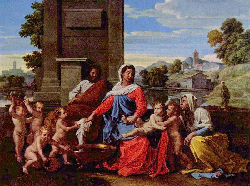 Nicolas Poussin Heilige Familie china oil painting image